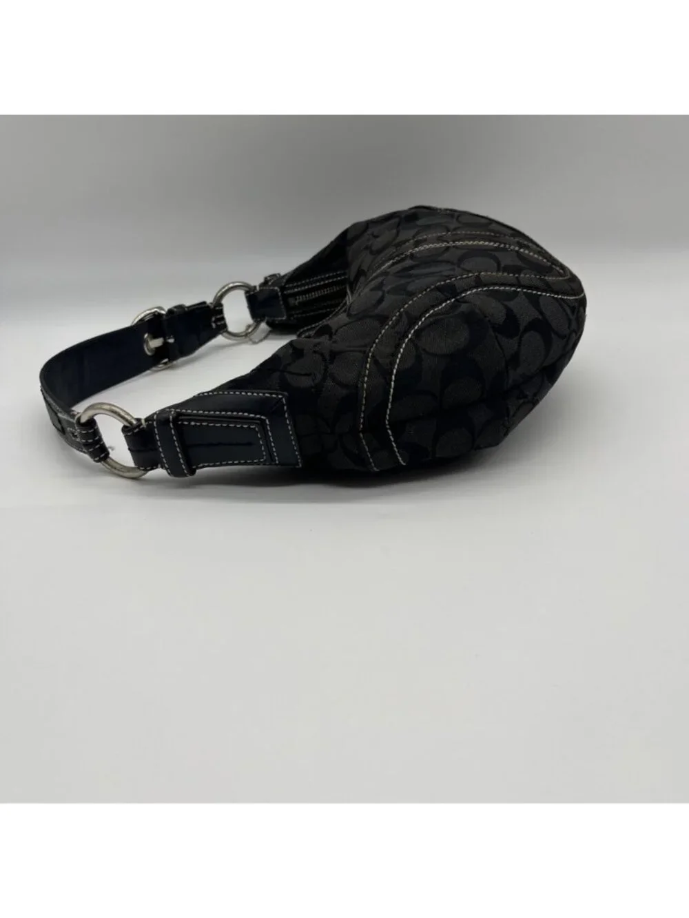 Coach Signature Canvas Black Soho Shoulder Bag - Picture 3 of 10